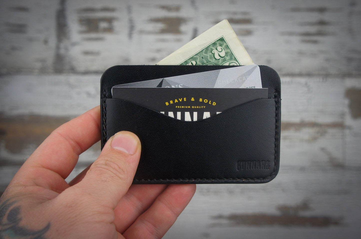 Minimalist Card Wallet  (Black)