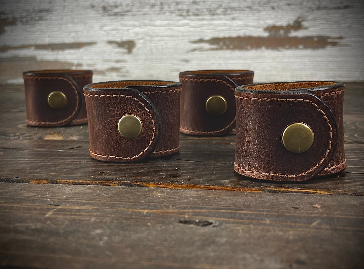 Premium Leather Napkin  Ring (Wheat Harvest)